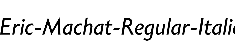 Eric-Machat-Regular-Italic