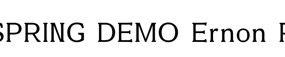  DEMO Ernon Regular