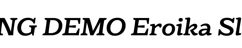  DEMO Eroika Slab Reg Italic