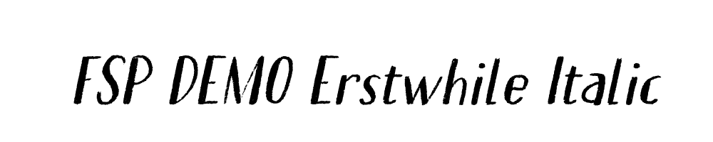 FSP DEMO Erstwhile Italic