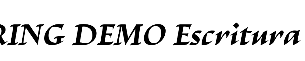  DEMO Escritura Bold Italic