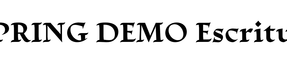  DEMO Escritura Bold