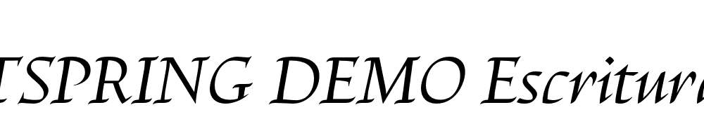  DEMO Escritura Italic