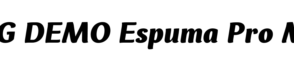  DEMO Espuma Pro Md Bold Italic