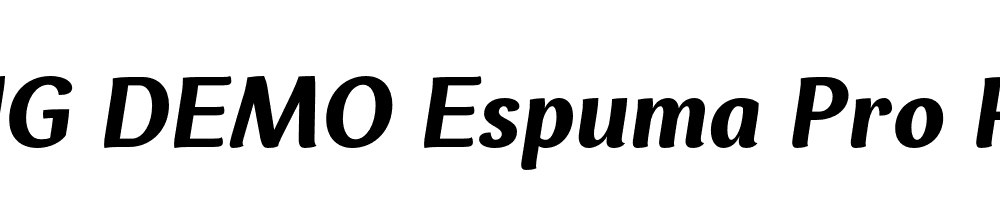  DEMO Espuma Pro Rg Bold Italic