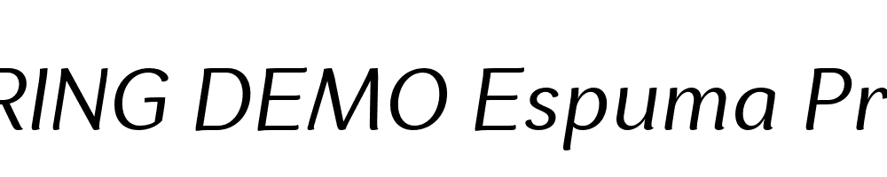  DEMO Espuma Pro Bk Italic