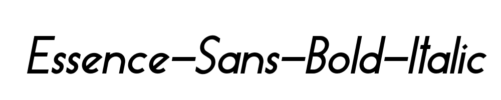 Essence-Sans-Bold-Italic