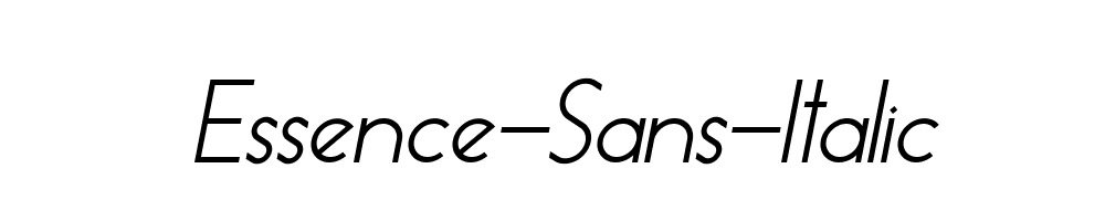 Essence-Sans-Italic