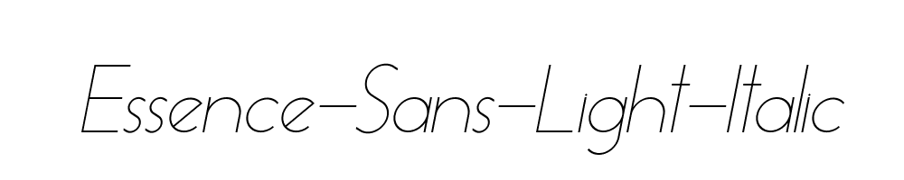 Essence-Sans-Light-Italic