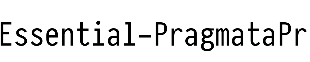 Essential-PragmataPro