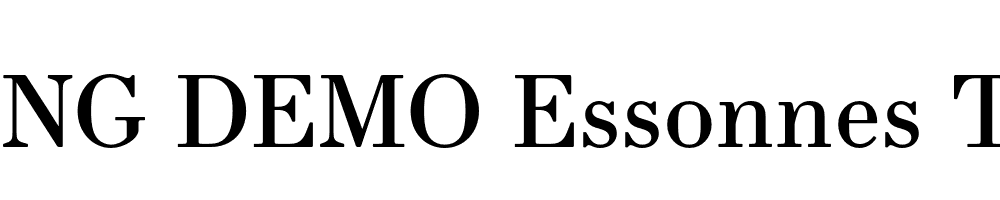  DEMO Essonnes Text Regular