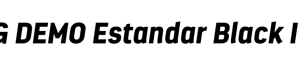  DEMO Estandar Black Italic Regular