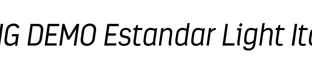  DEMO Estandar Light Italic Regular