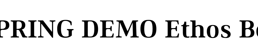  DEMO Ethos Bold Bold