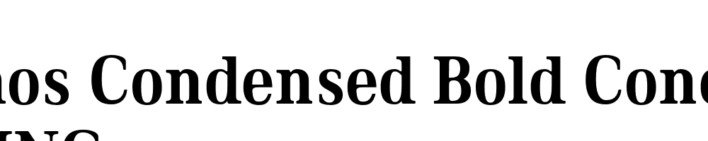  DEMO Ethos Condensed Bold Condensed Bold