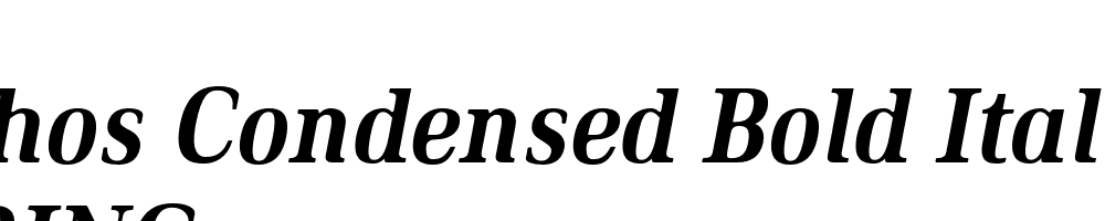  DEMO Ethos Condensed Bold Italic Condensed Bold Italic