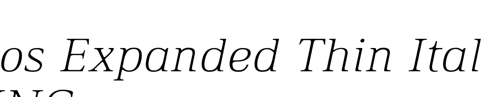  DEMO Ethos Expanded Thin Italic Expanded Thin Italic