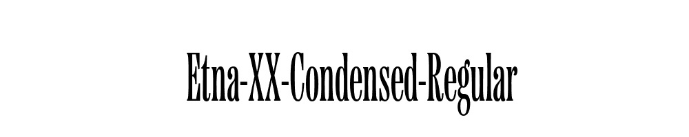 Etna-XX-Condensed-Regular