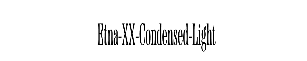 Etna-XX-Condensed-Light