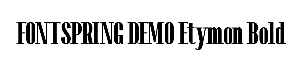  DEMO Etymon Bold