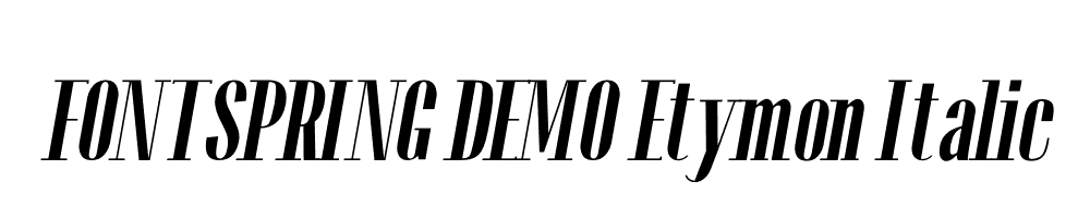  DEMO Etymon Italic