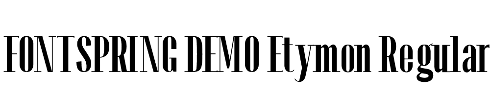  DEMO Etymon Regular