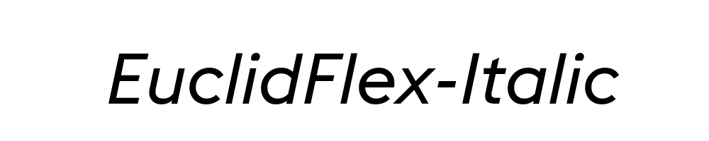 EuclidFlex-Italic