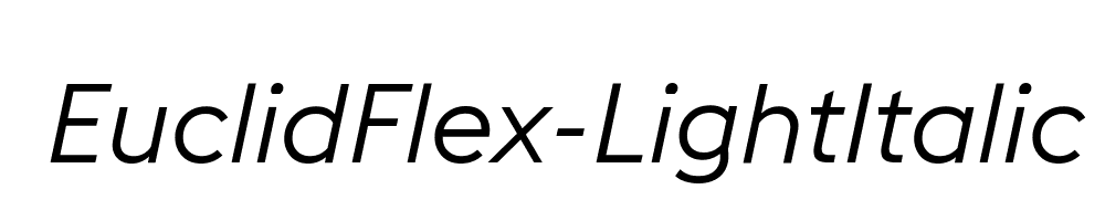 EuclidFlex-LightItalic