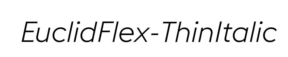 EuclidFlex-ThinItalic