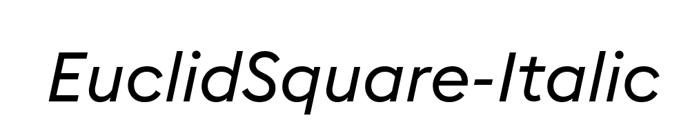 EuclidSquare-Italic