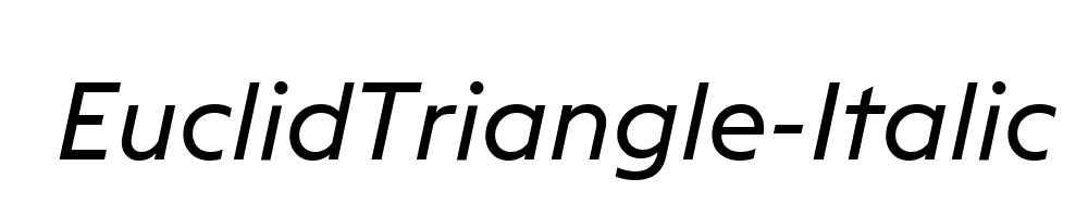 EuclidTriangle-Italic