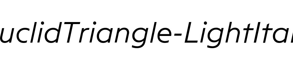 EuclidTriangle-LightItalic