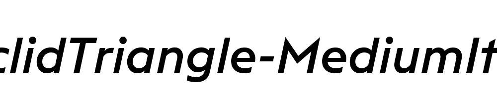 EuclidTriangle-MediumItalic