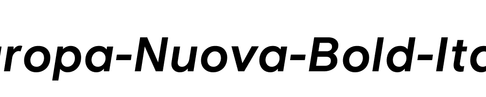 Europa-Nuova-Bold-Italic