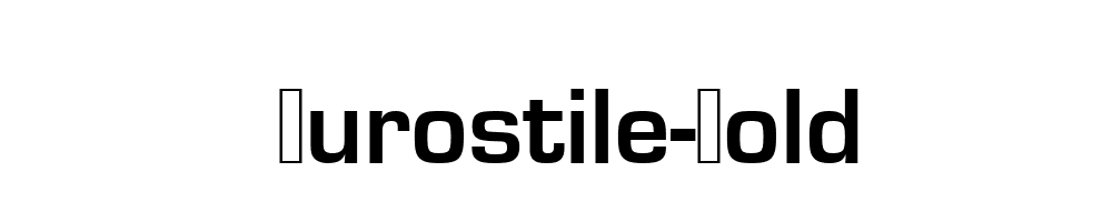 Eurostile-Bold