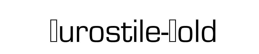 Eurostile Bold