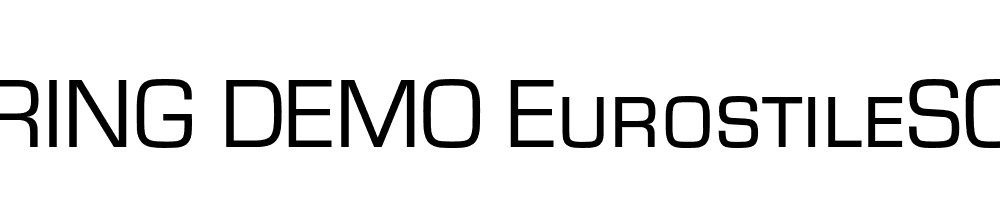  DEMO EurostileSC Regular