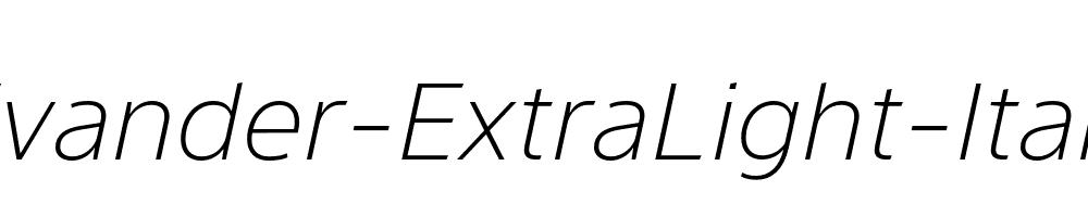 Evander-ExtraLight-Italic