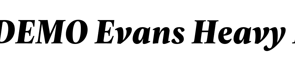 FSP DEMO Evans Heavy Italic