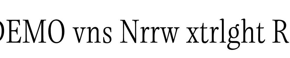 FSP DEMO vns Nrrw xtrlght Regular