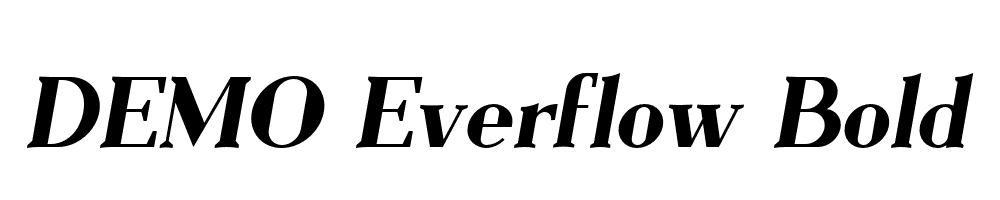 FSP DEMO Everflow Bold Italic