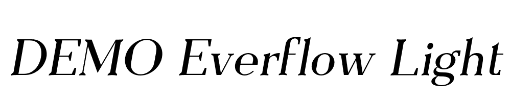 FSP DEMO Everflow Light Italic