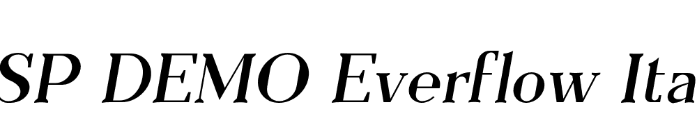 FSP DEMO Everflow Italic