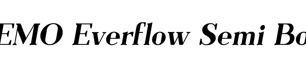 FSP DEMO Everflow Semi Bold Italic