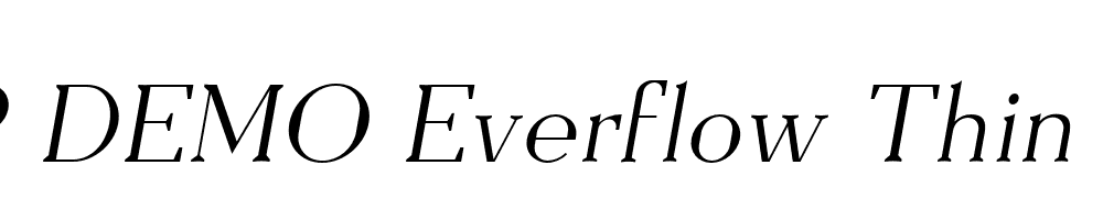 FSP DEMO Everflow Thin Italic