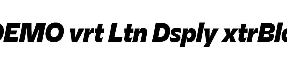 FSP DEMO vrt Ltn Dsply xtrBld Italic