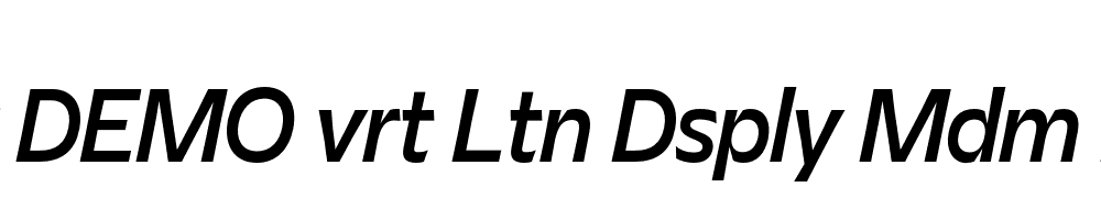 FSP DEMO vrt Ltn Dsply Mdm Italic