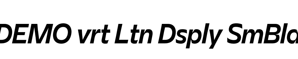 FSP DEMO vrt Ltn Dsply SmBld Italic