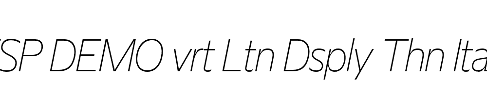 FSP DEMO vrt Ltn Dsply Thn Italic