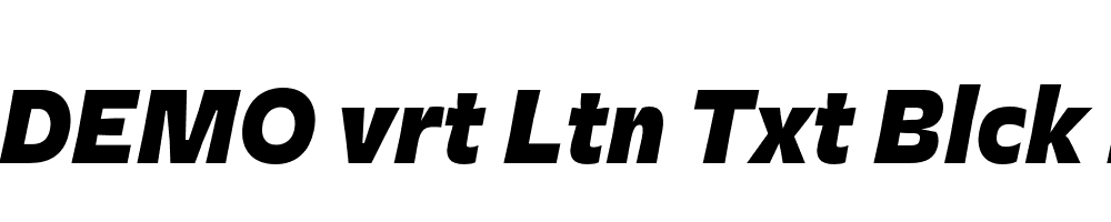 FSP DEMO vrt Ltn Txt Blck Italic